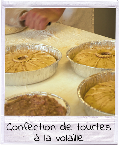 Confection de tourtes à la volaille - Ferme Schwenger-Fuchs Confection de tourtes à la volaille - Ferme Schwenger-Fuchs